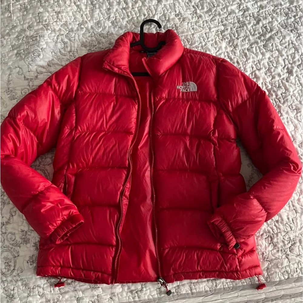 The North Face Women's Vibrant Red Puffer Jacket
